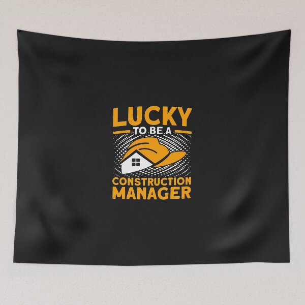 Item preview, Lucky To Be A Construction Manager Orange Design designed and sold by 7ejeknjd.