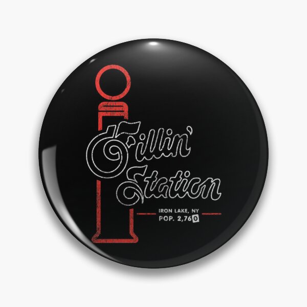 Item preview, Filling Station Iron Lake NY Population Highway designed and sold by Greatsaller.