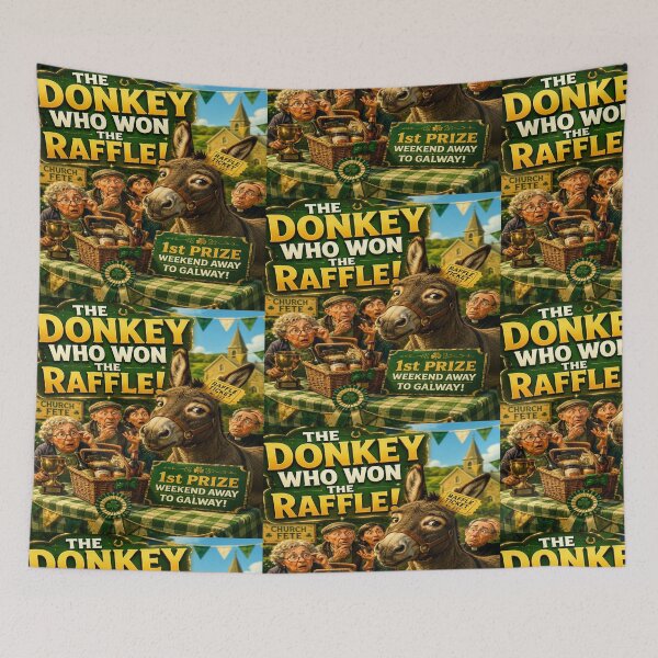 Item preview, Pluck and Paw - The Donkey Who Won The Raffle Funny Design designed and sold by EvidenceOfGrace.