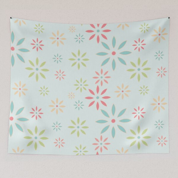 Item preview, Pastel Retro Floral Seamless Pattern Background designed and sold by prapapon.