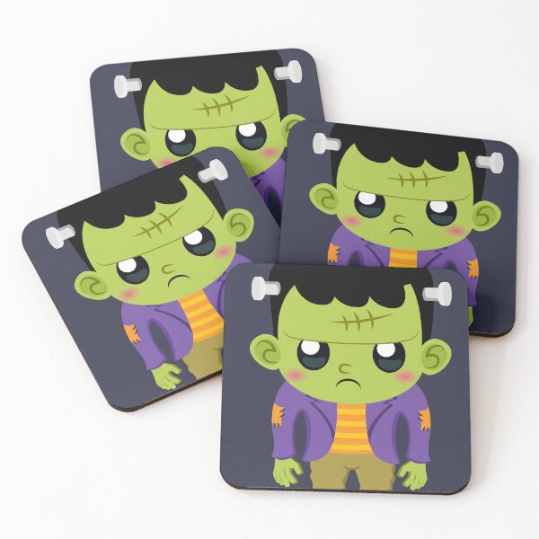 Item preview,  Cute Baby Frankenstein Grumpy Kawaii Halloween Monster Aesthetic designed and sold by NotasCreativa.
