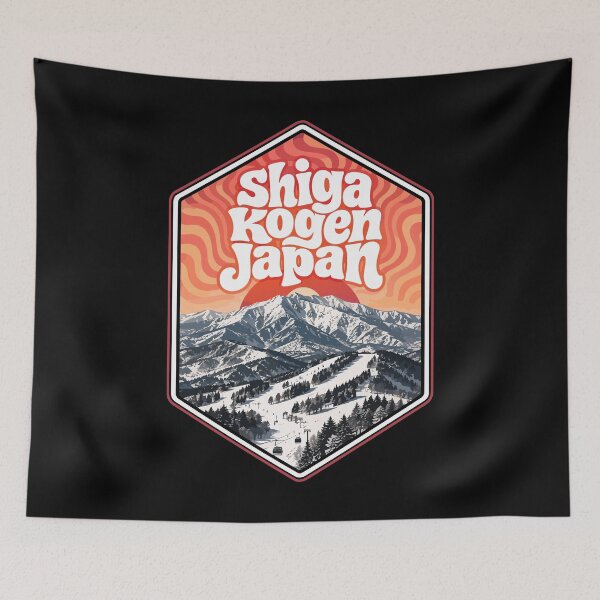 Item preview, Shiga Kogen Travel Japan Trippy Art designed and sold by TomFrontierArt.