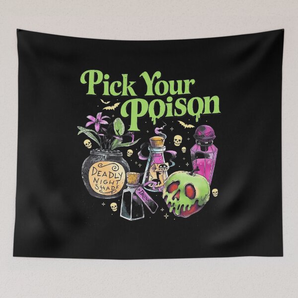 Item preview, Pick Your Poison Halloween Potion Bottles Skull Botanical Magic Design designed and sold by LaurenFlo96971.