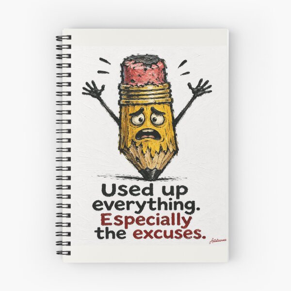Item preview, Exhausted Pencil Worn Eraser Surrender Funny School Cartoon Art designed and sold by Artisticanvas.