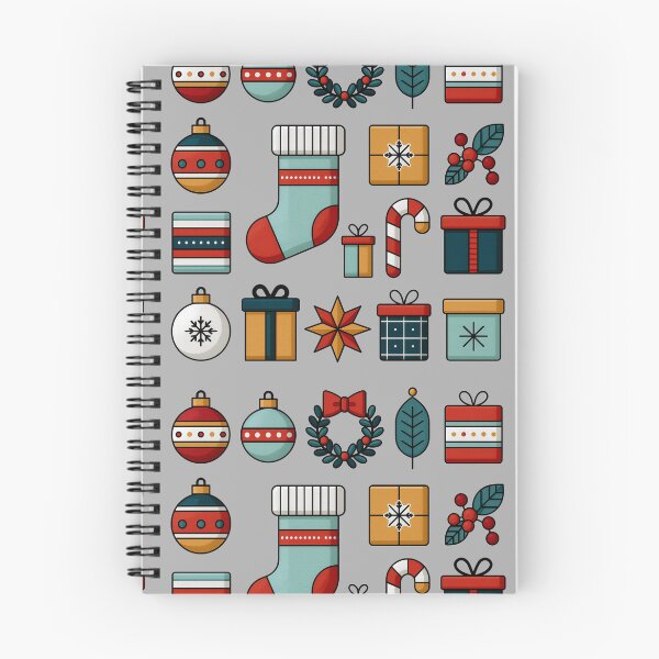 Item preview, Festive Christmas Elements Pattern and Icons Art designed and sold by colorful-white.