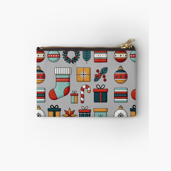 Item preview, Festive Christmas Elements Pattern and Icons Art designed and sold by colorful-white.