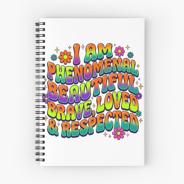Item preview, I Am Phenomenal Beautiful Brave Loved Respected Retro Groovy designed and sold by IrisByJoVon.