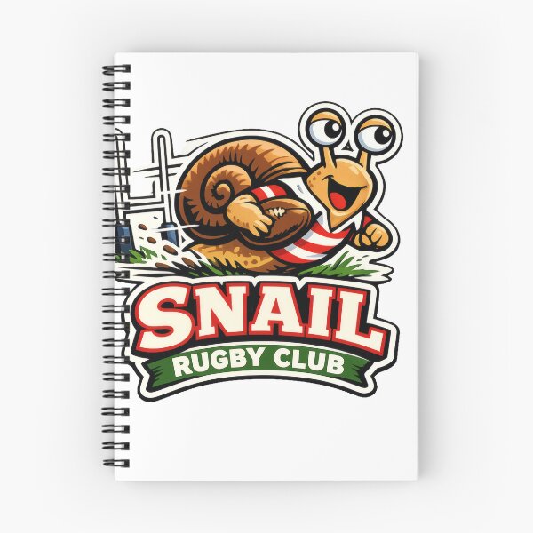 Artikelvorschau, Snail Rugby Club Retro Sports Mascot entworfen und verkauft von TheRealTaria.