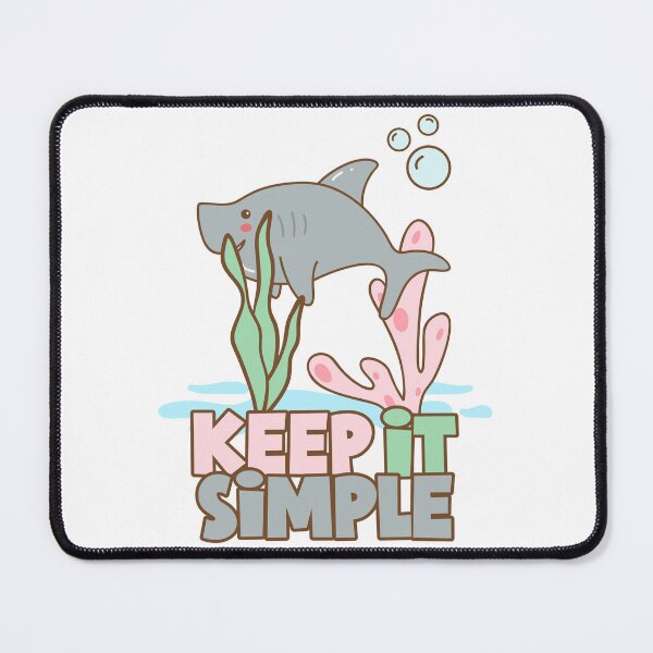 Item preview, Keep it Simple Shark designed and sold by QuirkETee.