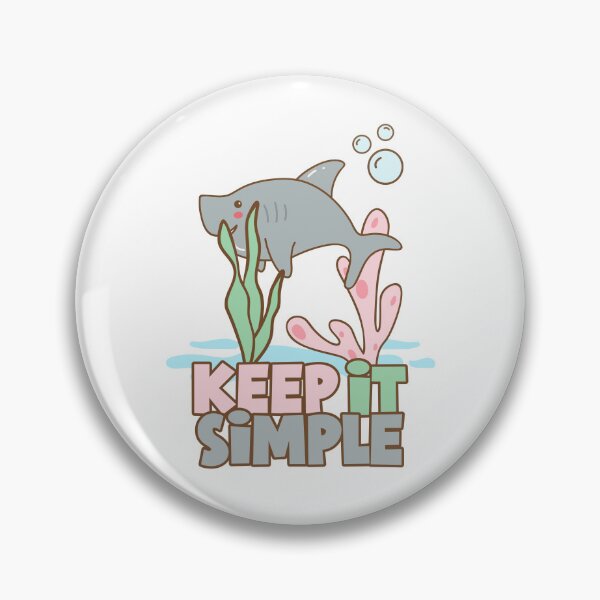 Item preview, Keep it Simple Shark designed and sold by QuirkETee.