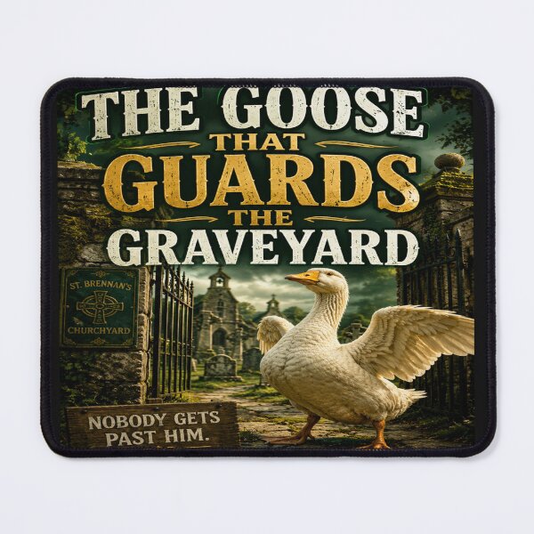 Item preview, Pluck and Paw - The Goose That Guards The Graveyard Funny Design designed and sold by EvidenceOfGrace.