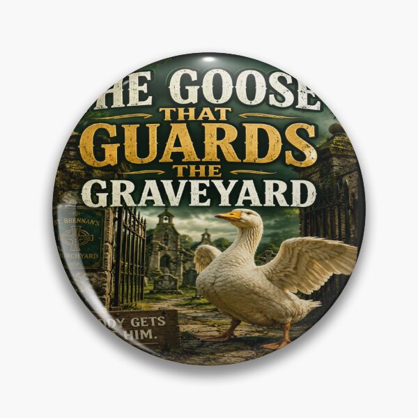 Item preview, Pluck and Paw - The Goose That Guards The Graveyard Funny Design designed and sold by EvidenceOfGrace.