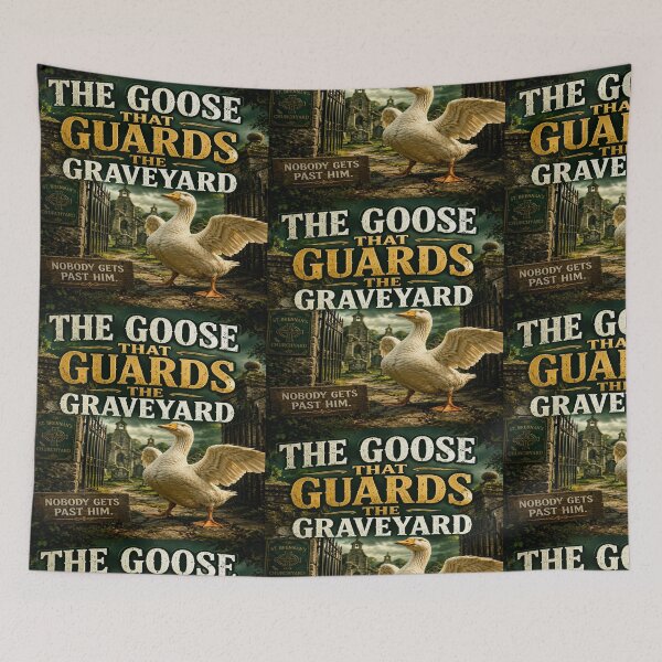 Item preview, Pluck and Paw - The Goose That Guards The Graveyard Funny Design designed and sold by EvidenceOfGrace.