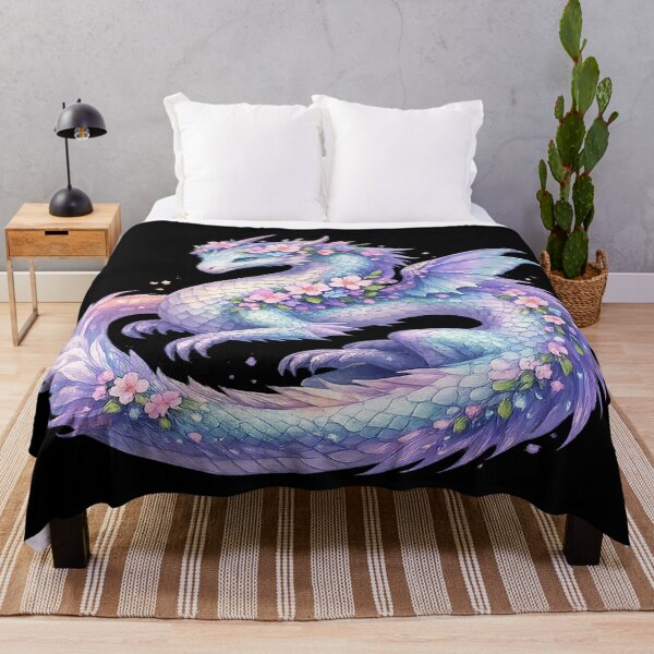 Item preview, Enchanted Floral Dragon – Magical Pastel Fantasy designed and sold by TroviTutto.