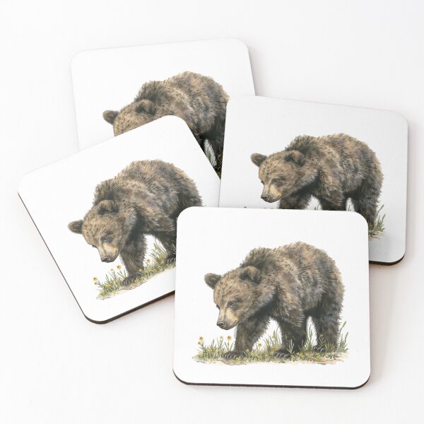 Item preview, Bear Cub | Cute Woodland Animal Watercolor Art designed and sold by Mandayartstudio.