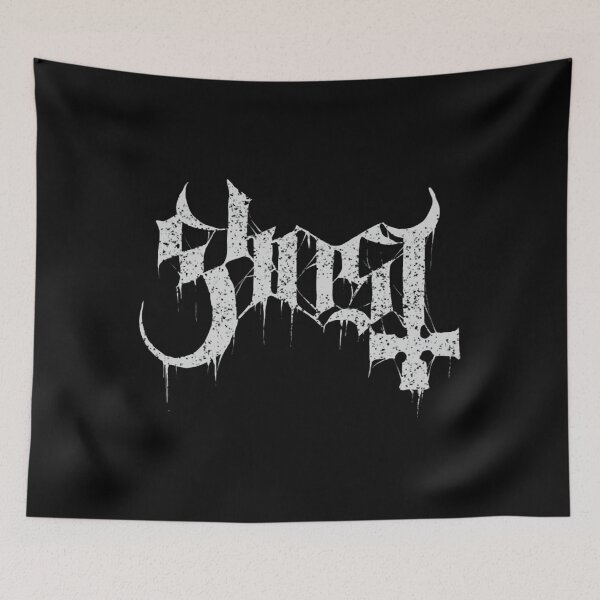 Item preview, ghost band merch logo text artwork illustration T-Shirt designed and sold by EdwinaDach.