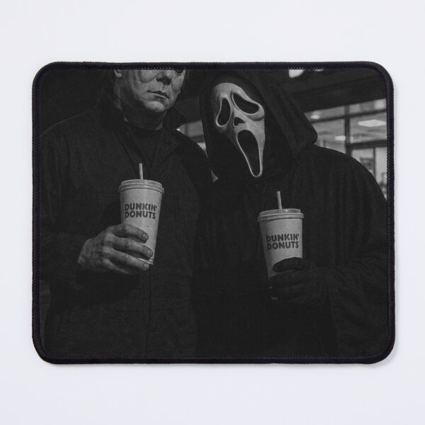 Item preview, Michael Myers Tshirts Ghostface Drink Dunkin' Donuts Funny Horror Movie designed and sold by Hydlaaksmndriss.