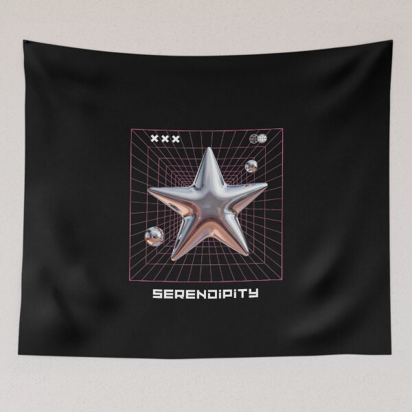 Item preview, Y2K Liquid Chrome Star Serendipity designed and sold by ImaginativeImps.
