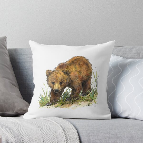Item preview, Bear Cub | Cute Woodland Animal Watercolor Art designed and sold by Mandayartstudio.