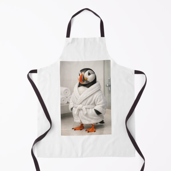 Item preview, Cozy Bathrobe Atlantic Puffin designed and sold by Sillytoe.