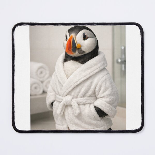 Item preview, Cozy Bathrobe Atlantic Puffin designed and sold by Sillytoe.