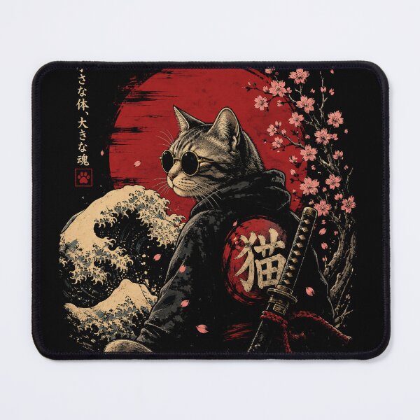 Item preview, Small Body Big Soul - Neko Samurai Cat designed and sold by GenZFashion000.