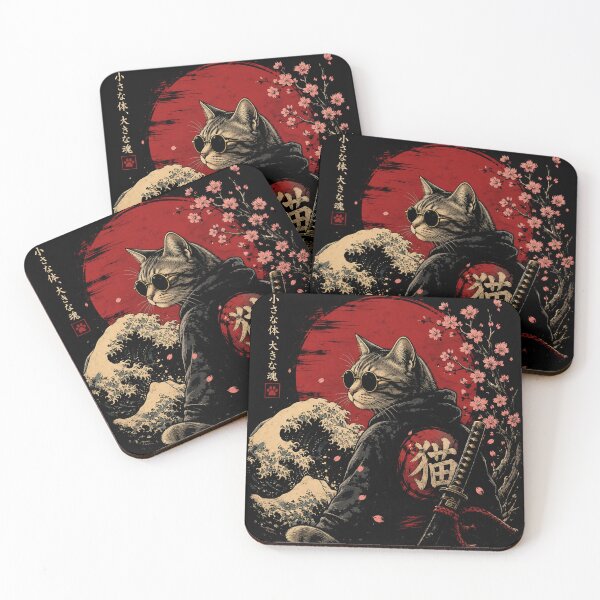Item preview, Small Body Big Soul - Neko Samurai Cat designed and sold by GenZFashion000.