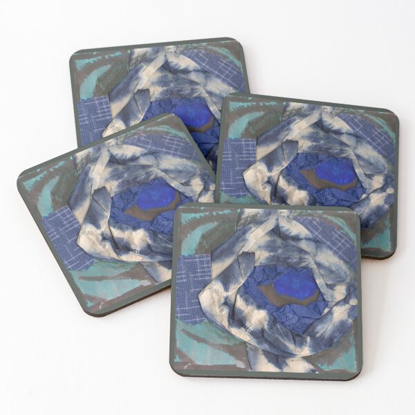 Item preview, Blue Collage Paper Artwork designed and sold by Lusx.
