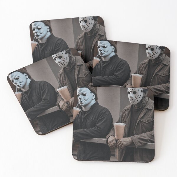 Item preview, Michael Myers Tshirts Jason Voorhees Dunkin Donuts Halloween Killers designed and sold by Hydlaaksmndriss.