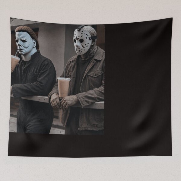 Item preview, Michael Myers Tshirts Jason Voorhees Dunkin Donuts Halloween Killers designed and sold by Hydlaaksmndriss.