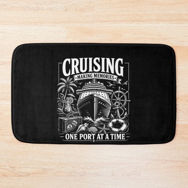 Item preview, Cruising Making Memories One Port At A Time – Cruise Ship Vacation Travel Design designed and sold by PosiMCreations.