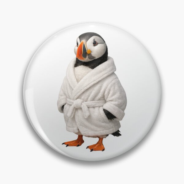 Item preview, Relaxing Bathrobe Atlantic Puffin designed and sold by Sillytoe.