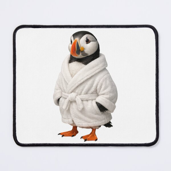 Item preview, Relaxing Bathrobe Atlantic Puffin designed and sold by Sillytoe.