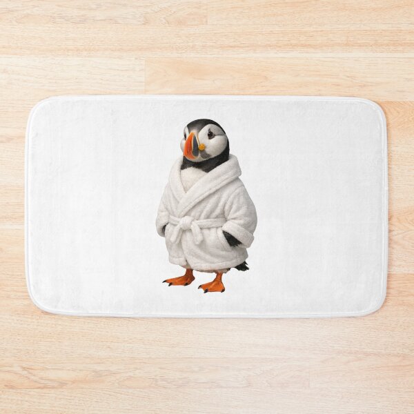 Item preview, Relaxing Bathrobe Atlantic Puffin designed and sold by Sillytoe.