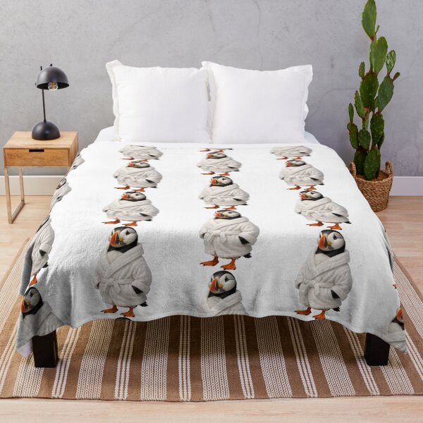 Item preview, Relaxing Bathrobe Atlantic Puffin designed and sold by Sillytoe.