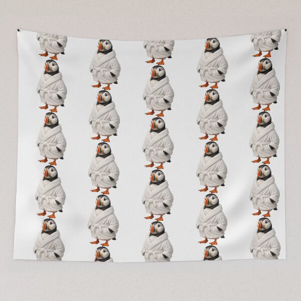 Item preview, Relaxing Bathrobe Atlantic Puffin designed and sold by Sillytoe.