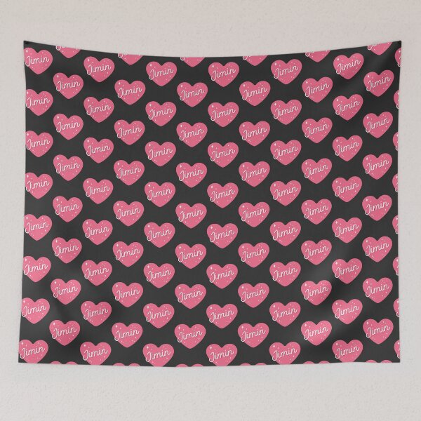 Item preview, Bts Park Jimin Cute Heart Typography | Limited Edition designed and sold by YKG-SHOP.