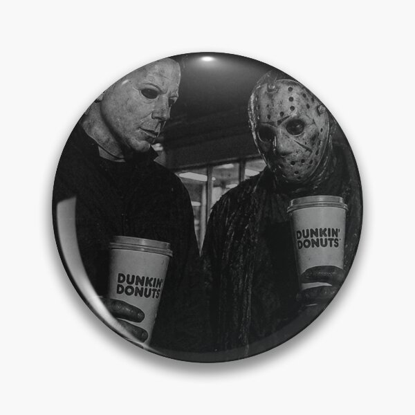 Item preview, Michael Myers Tshirts Jason Voorhees Drink Dunkin' Donuts 90s Horror designed and sold by Hydlaaksmndriss.