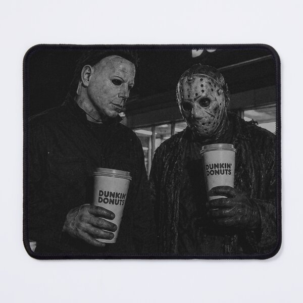 Item preview, Michael Myers Tshirts Jason Voorhees Drink Dunkin' Donuts 90s Horror designed and sold by Hydlaaksmndriss.
