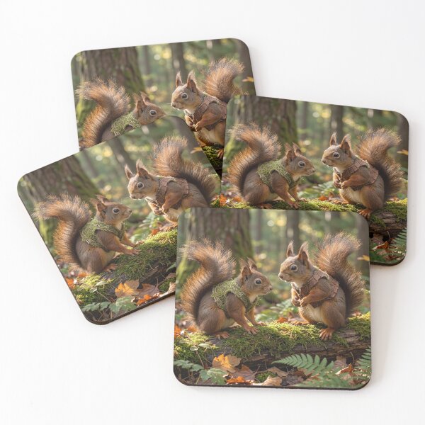 Item preview, Red Squirrels Show Off Leaf Litter Vests designed and sold by Tridentulus.