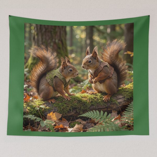Item preview, Red Squirrels Show Off Leaf Litter Vests designed and sold by Tridentulus.