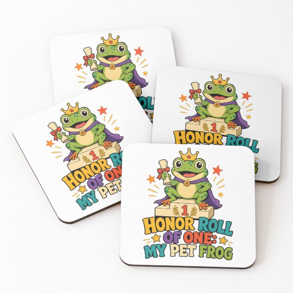 Item preview, Back to School Honor Roll Pet Frog | Funny School Frog Art designed and sold by Uglyandcute.