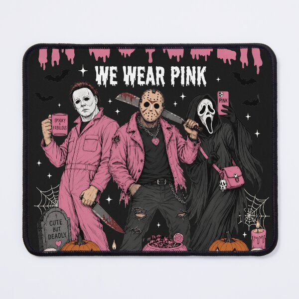 Item preview, Michael Myers Tshirts In October We Wear Pink Jason Voorhees Ghost Face Horror designed and sold by Hydlaaksmndriss.