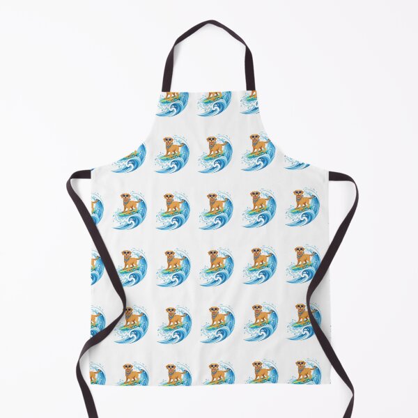 Item preview, Labrador Retriever Surfer with Sunglasses and Surfboard Illustration designed and sold by PictoVibe.