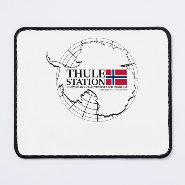 Item preview, Antarctic Globe Map with Norwegian Flag and Station Text designed and sold by SilverHarvest.
