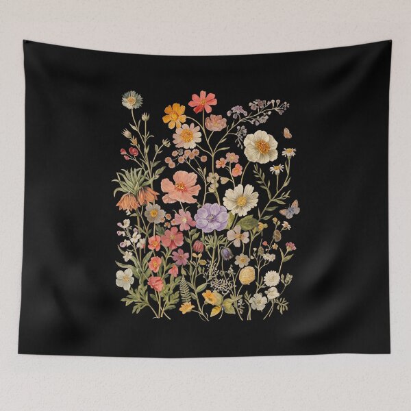 Item preview, Botanical Wildflower Bouquet Art designed and sold by Catocatrus.