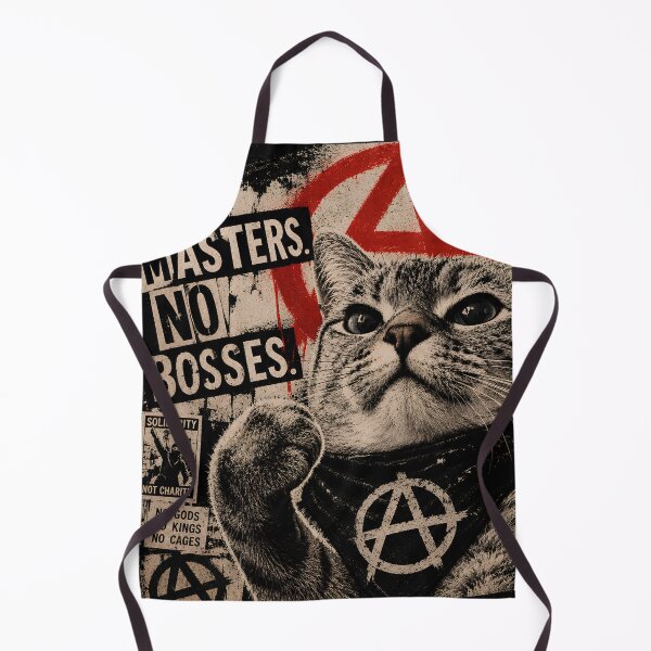 Item preview, Anarchist Cat No Gods No Masters | Punk Propaganda Poster designed and sold by Extravanganzza.