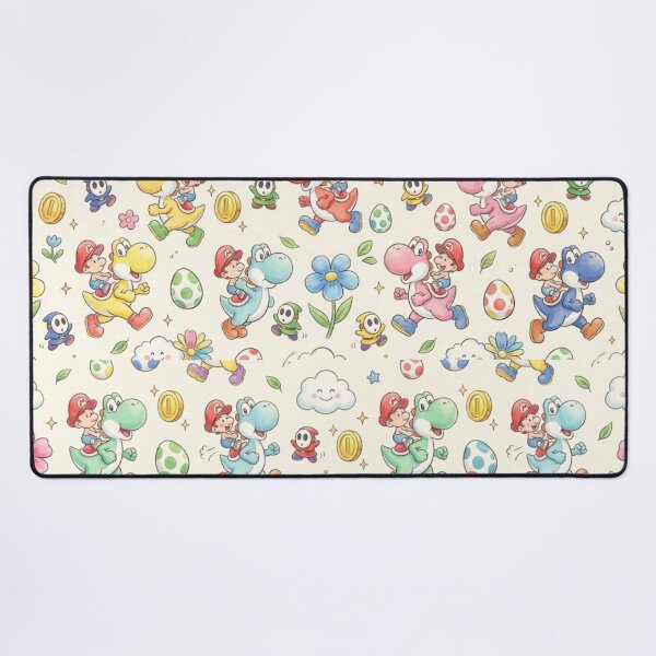 Item preview, Mario Fluid Art Marine Pattern - Cheep Cheep and Blooper designed and sold by conamor-bymel.