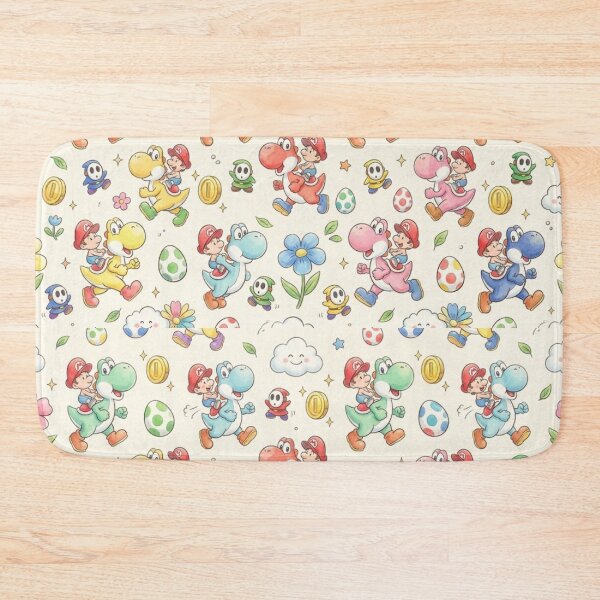 Item preview, Mario Fluid Art Marine Pattern - Cheep Cheep and Blooper designed and sold by conamor-bymel.