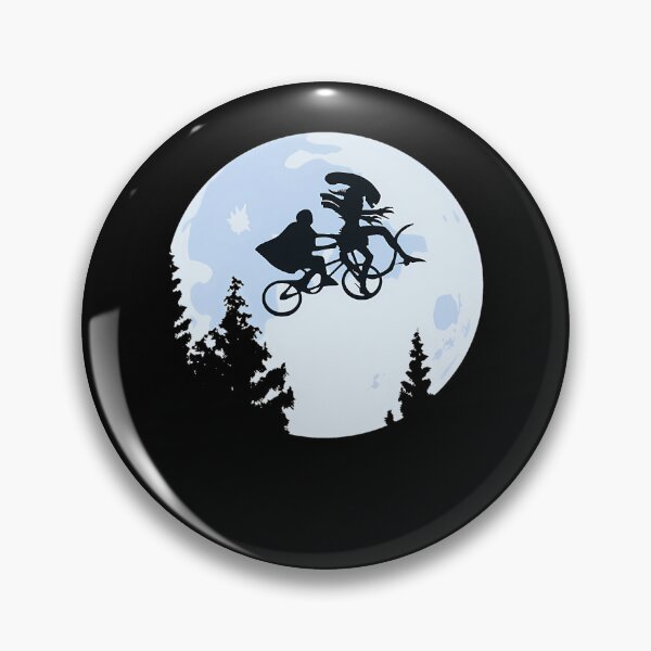 Artikelvorschau, Xenomorph-Fliegendes Fahrrad Vollmond Parodie-Poster entworfen und verkauft von MorbyGanaWho.